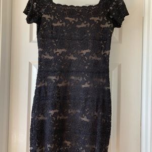 Black lace dress